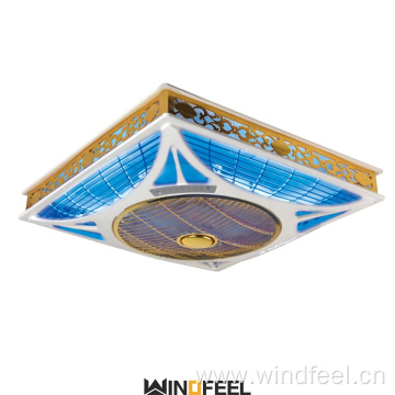 Golden 14 Inch False ABS Ceiling Box Fan with LED